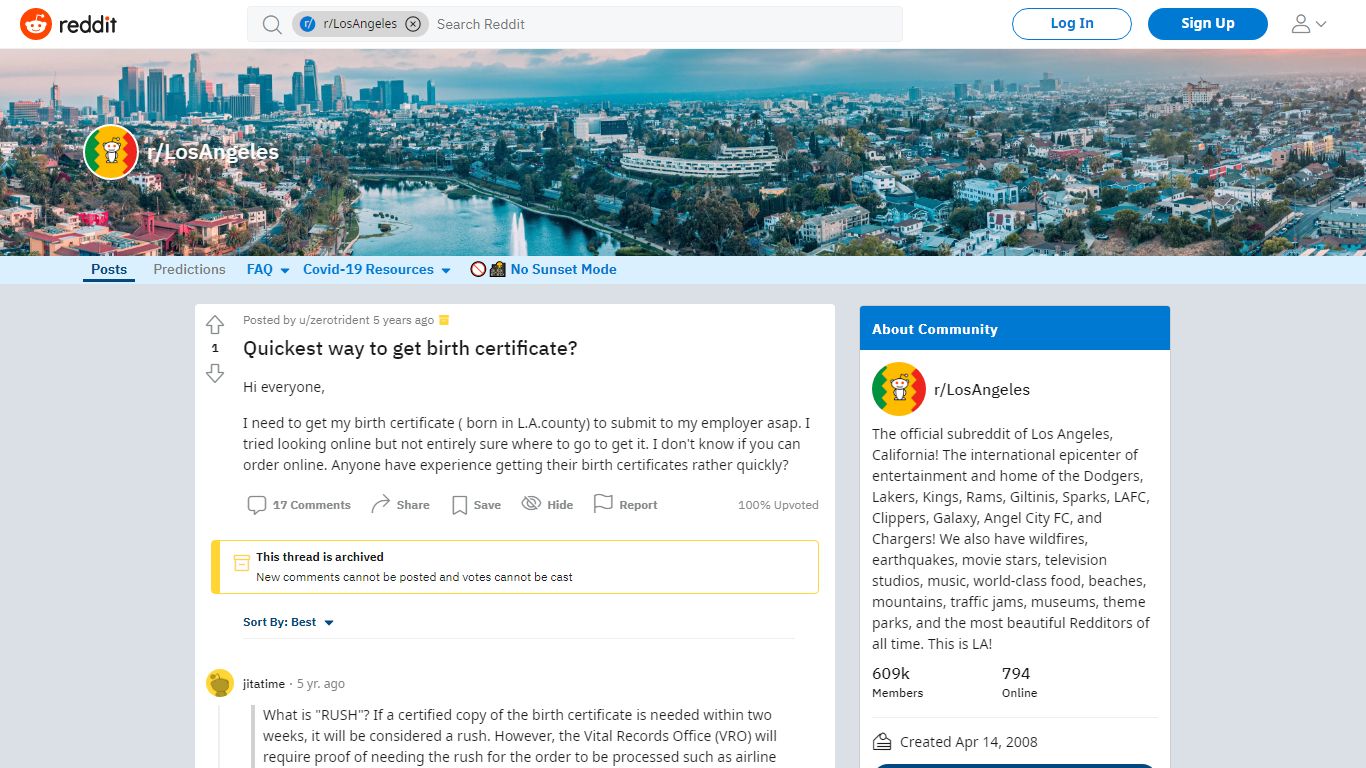 Quickest way to get birth certificate? : LosAngeles - reddit